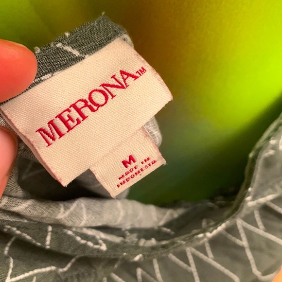 MERONA Greenish Gray Romper w/ Pockets - Picture 9 of 9